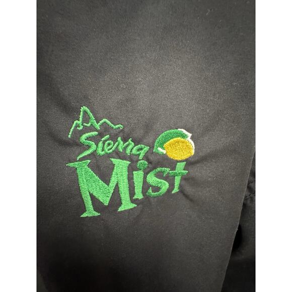 Vintage LA Loving Sierra Mist V Neck XL Black Windbreaker Jacket Retro Soda Pop - Picture 2 of 4